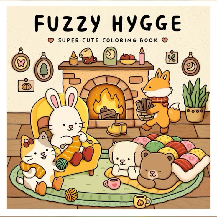 fuzzy hygge coloriage